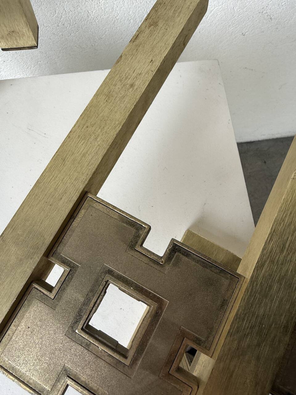 Pair of Regency brass wall lights in Italy