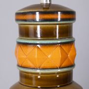 Vintage 1960s Italian design ceramic and glass chandelier