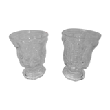 Two crystal vases