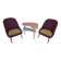 Vintage Chairs and Table, 1960s, Set of 3