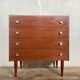 Vintage chest of drawers with spindle legs 1960