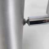 Vintage space age 1970 pendant light in brushed steel