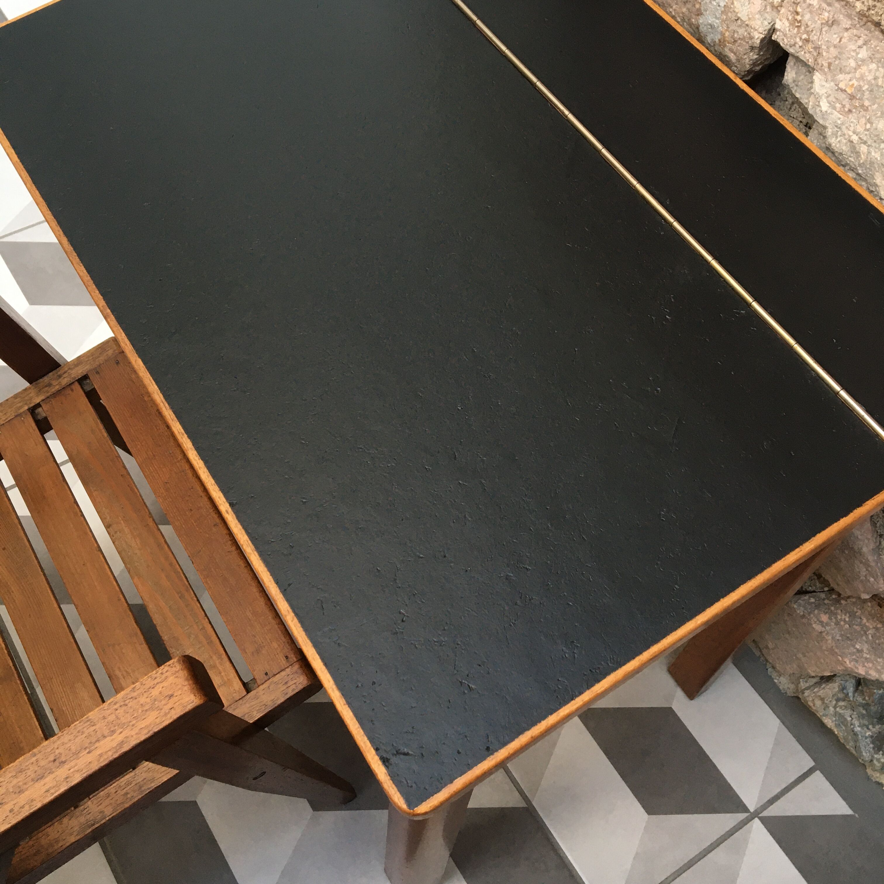 Set of folding desk and children's chair