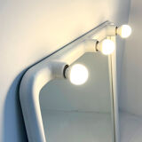 White bulb mirror by carrara & matta, 1970