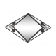 Mirror diamond iron forged art deco 48x33cm