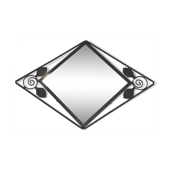 Mirror diamond iron forged art deco 48x33cm