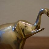 Gilded brass elephant