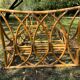 1970s rattan bed - single