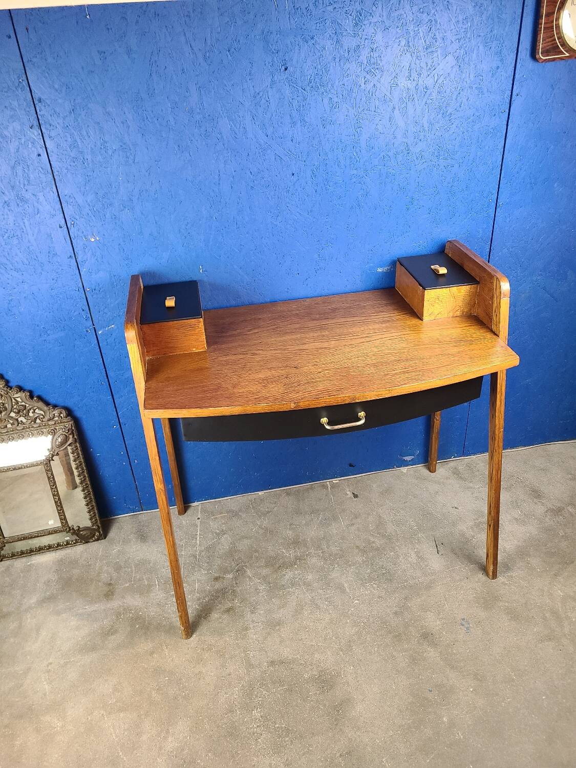 Vintage desk, compass foot dressing table