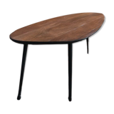 Teak and metal coffee table