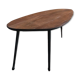 Teak and metal coffee table