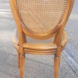 Lot de 6 chaises médaillons de style Louis XVI