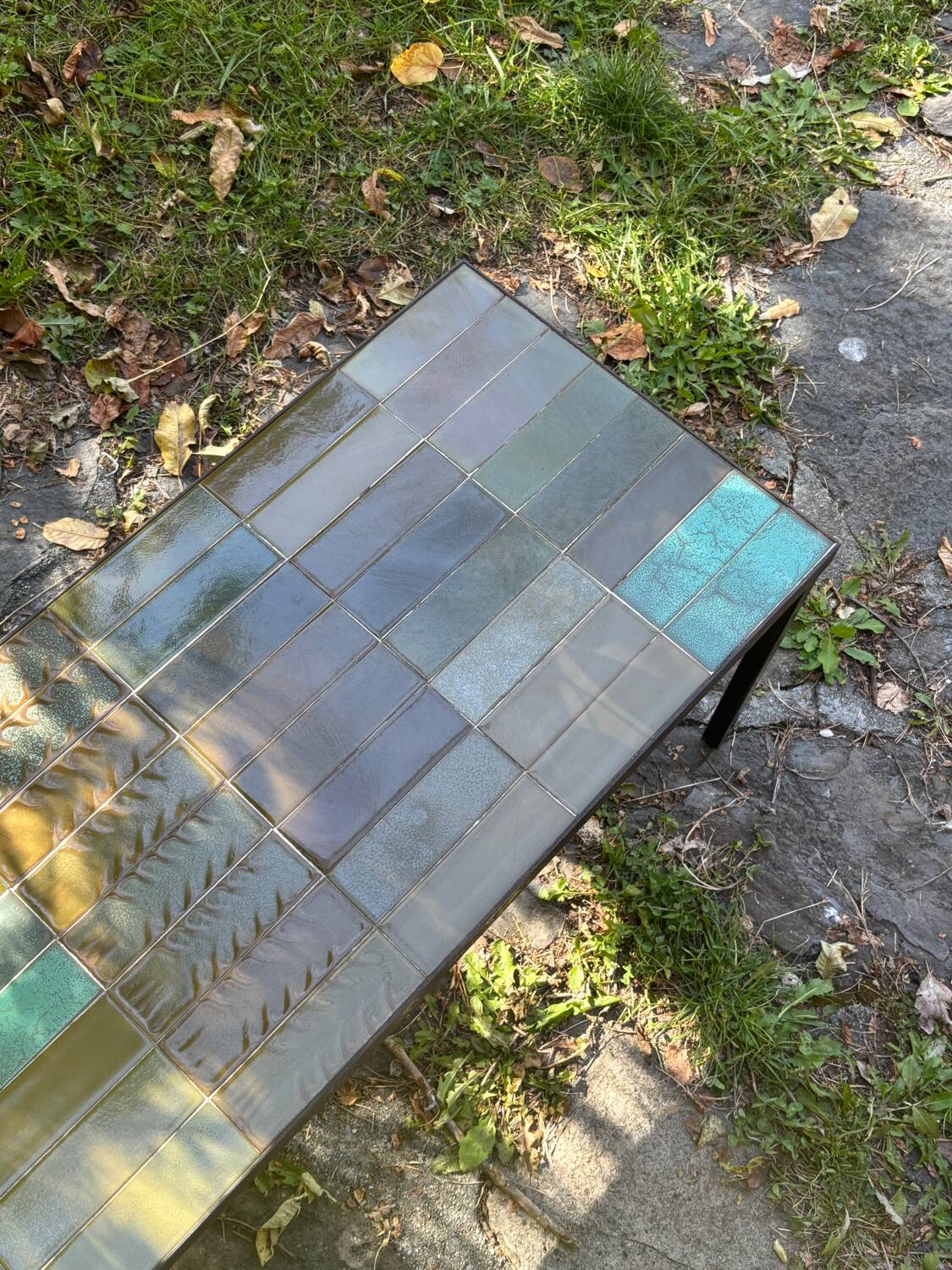 Roger Capron green coffee table