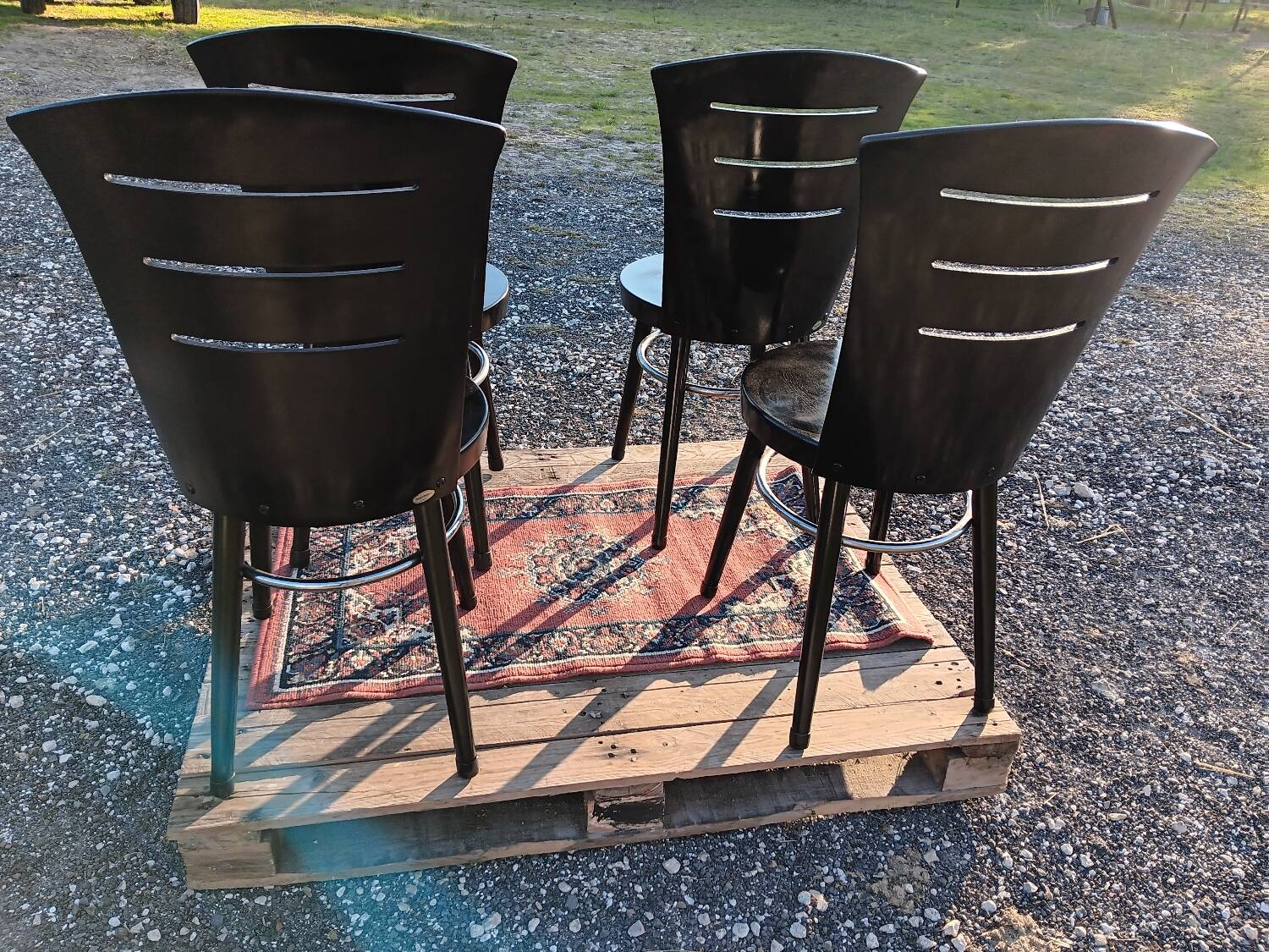 Lot of 4 vintage Baumann chairs