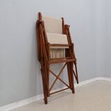 Mid century F.lli Castelli folding deck chair 1940s
