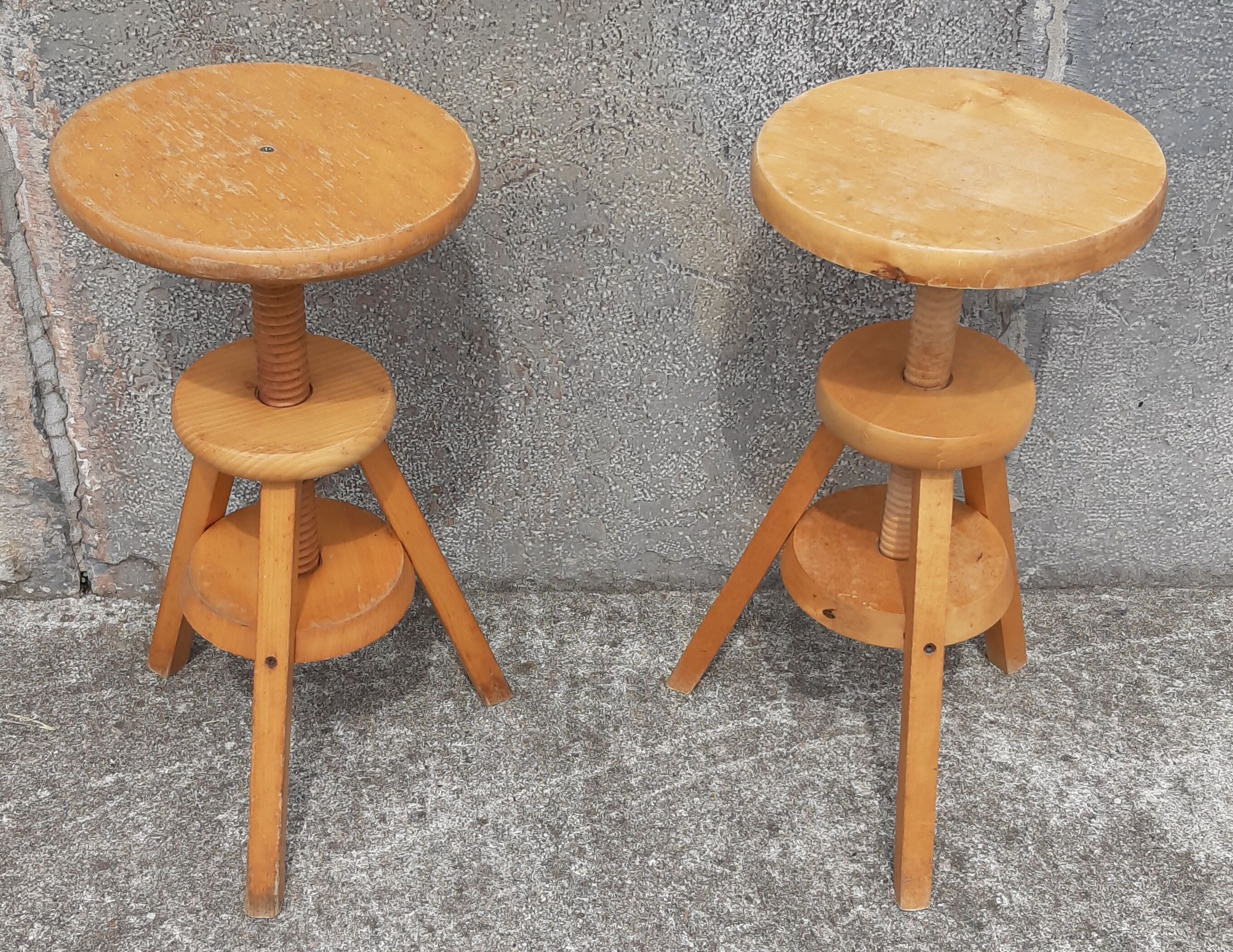 Pair of screw stools