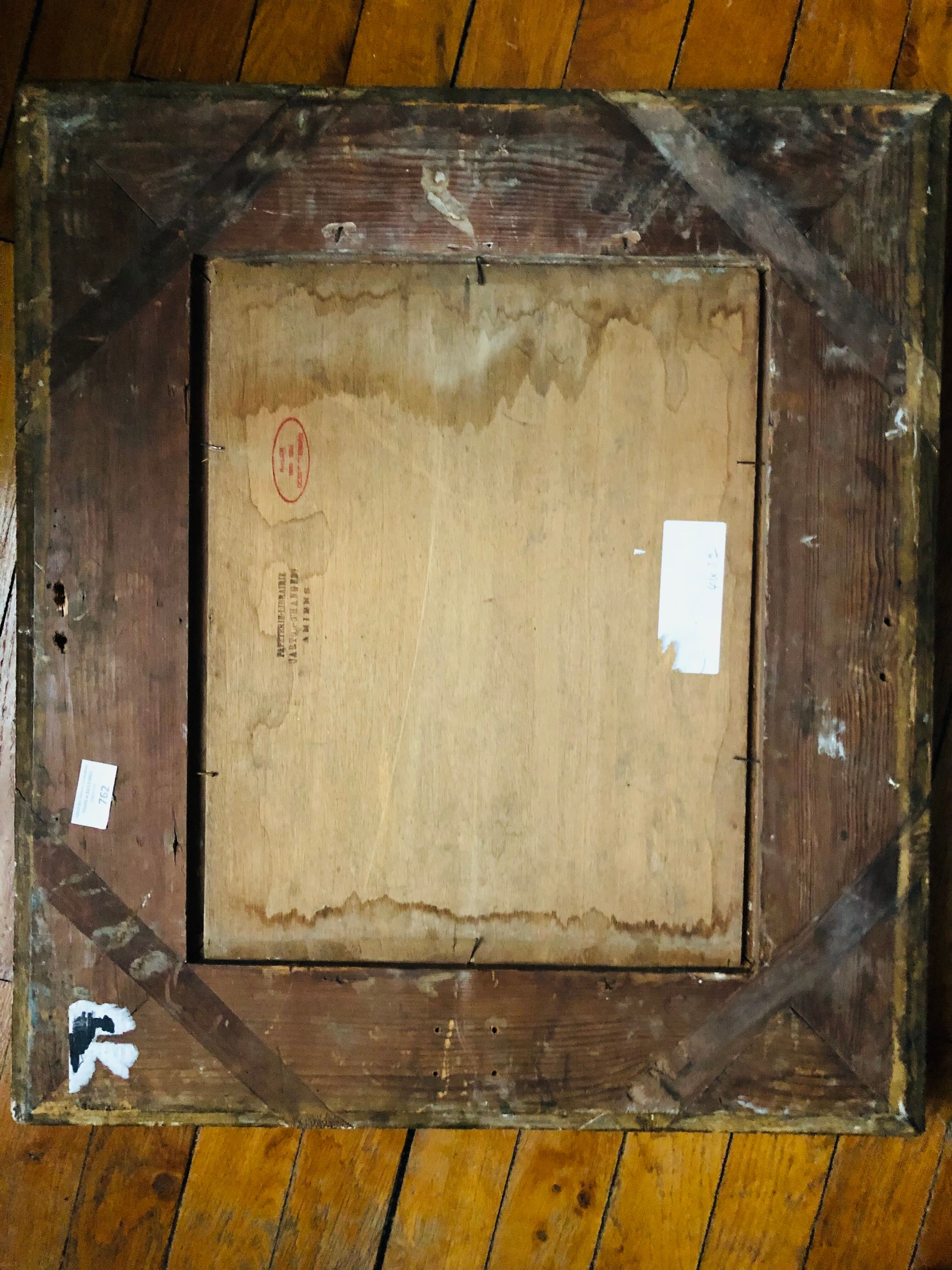 Oil on panel, The wheels