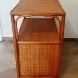 woven rattan chest of drawers - 2 drawers
