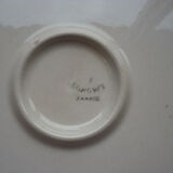 Plat a tarte en faience de Longwy