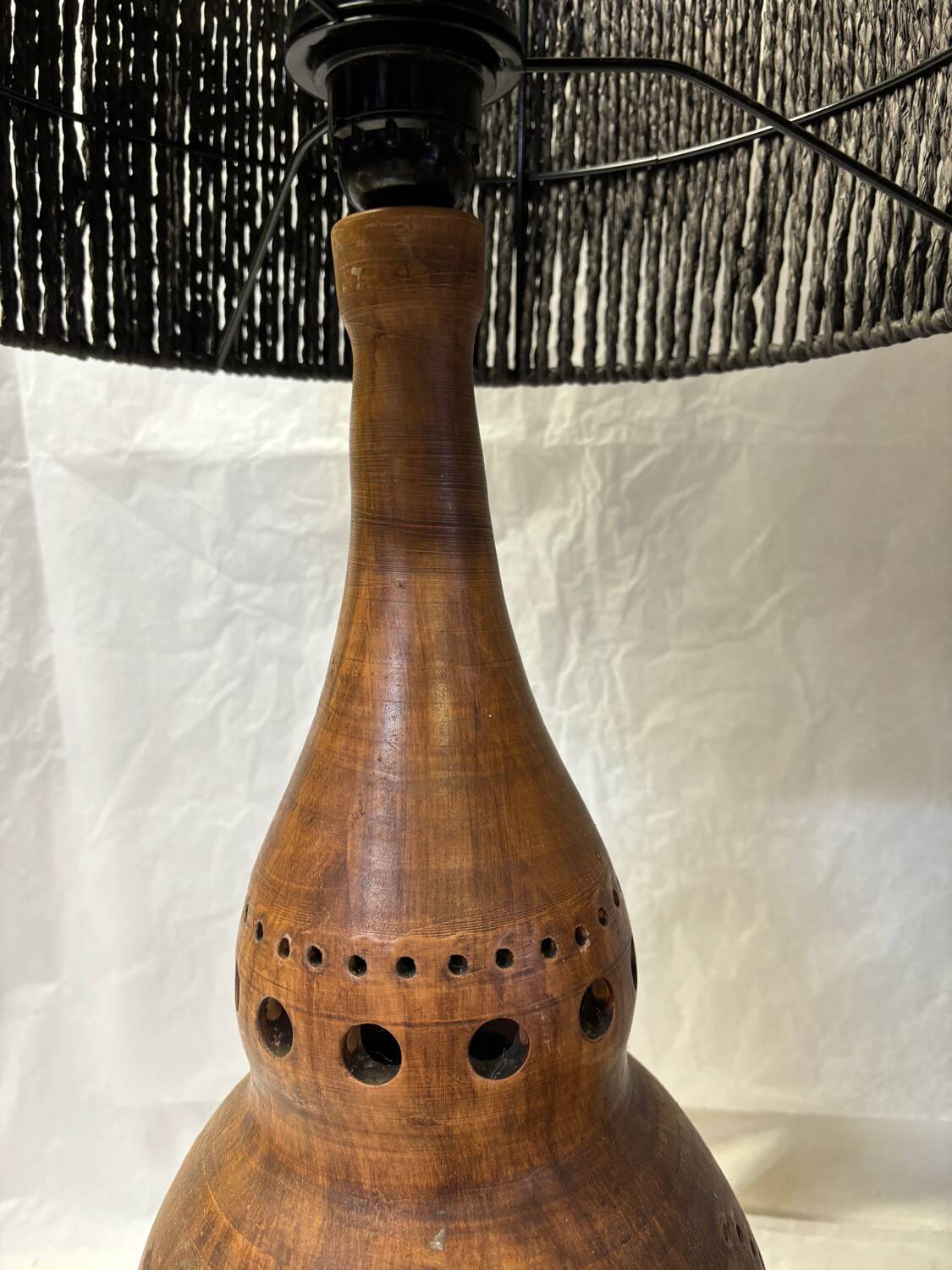 Vintage terracotta lamp