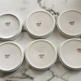 Cheese plates naive designs vintage porcelain