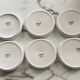 Cheese plates naive designs vintage porcelain