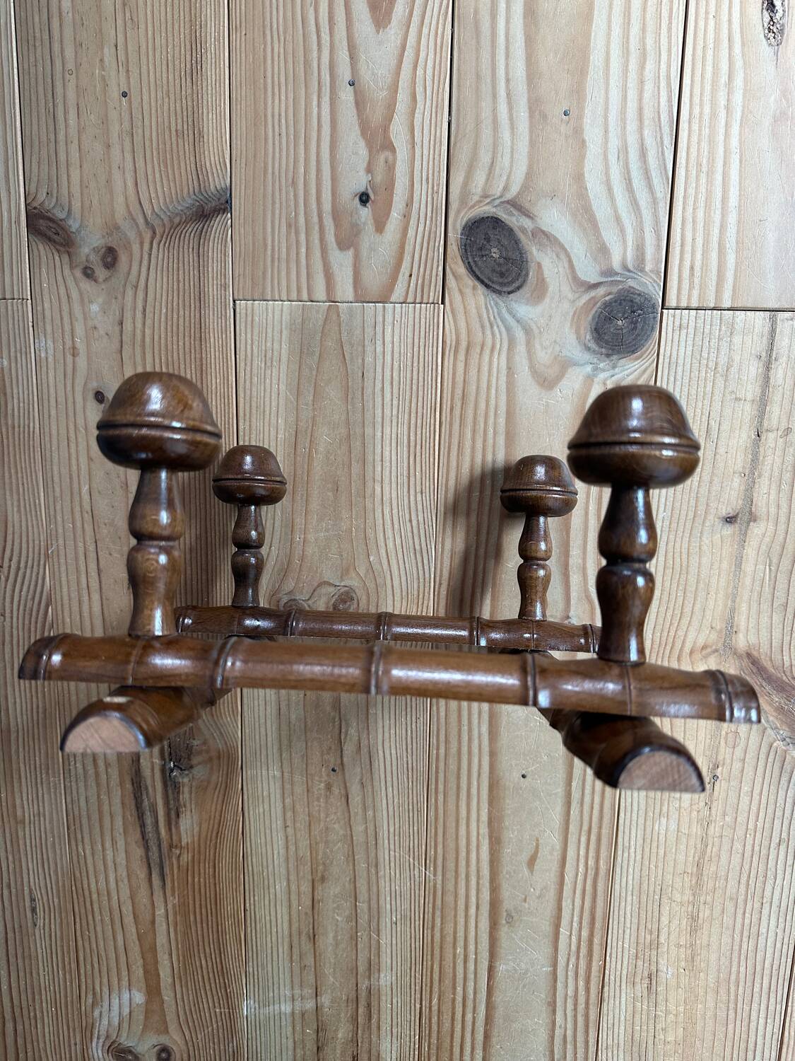Porte manteau accordéon imitation bambou