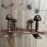 Bamboo imitation accordion coat rack