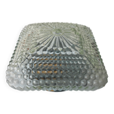 Ceiling light / wall light in bubbled glass