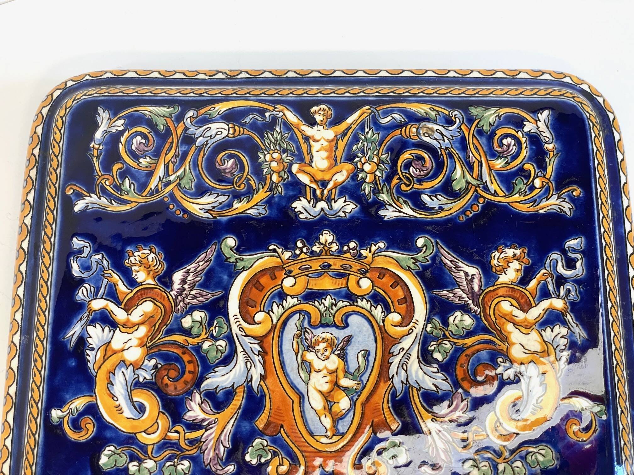 Ceramic coaster from gien france