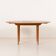 Table ronde scandinave en teck avec extension cachée, années 1970