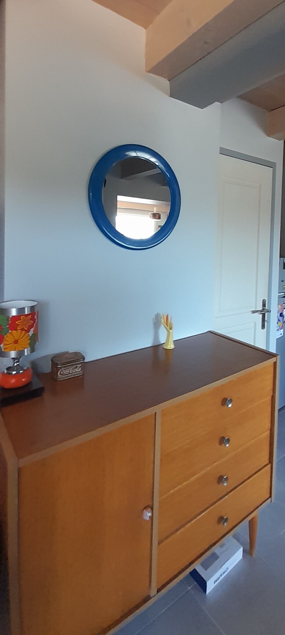 Round mirror syla 70's