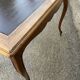 Louis XV style table, leather top