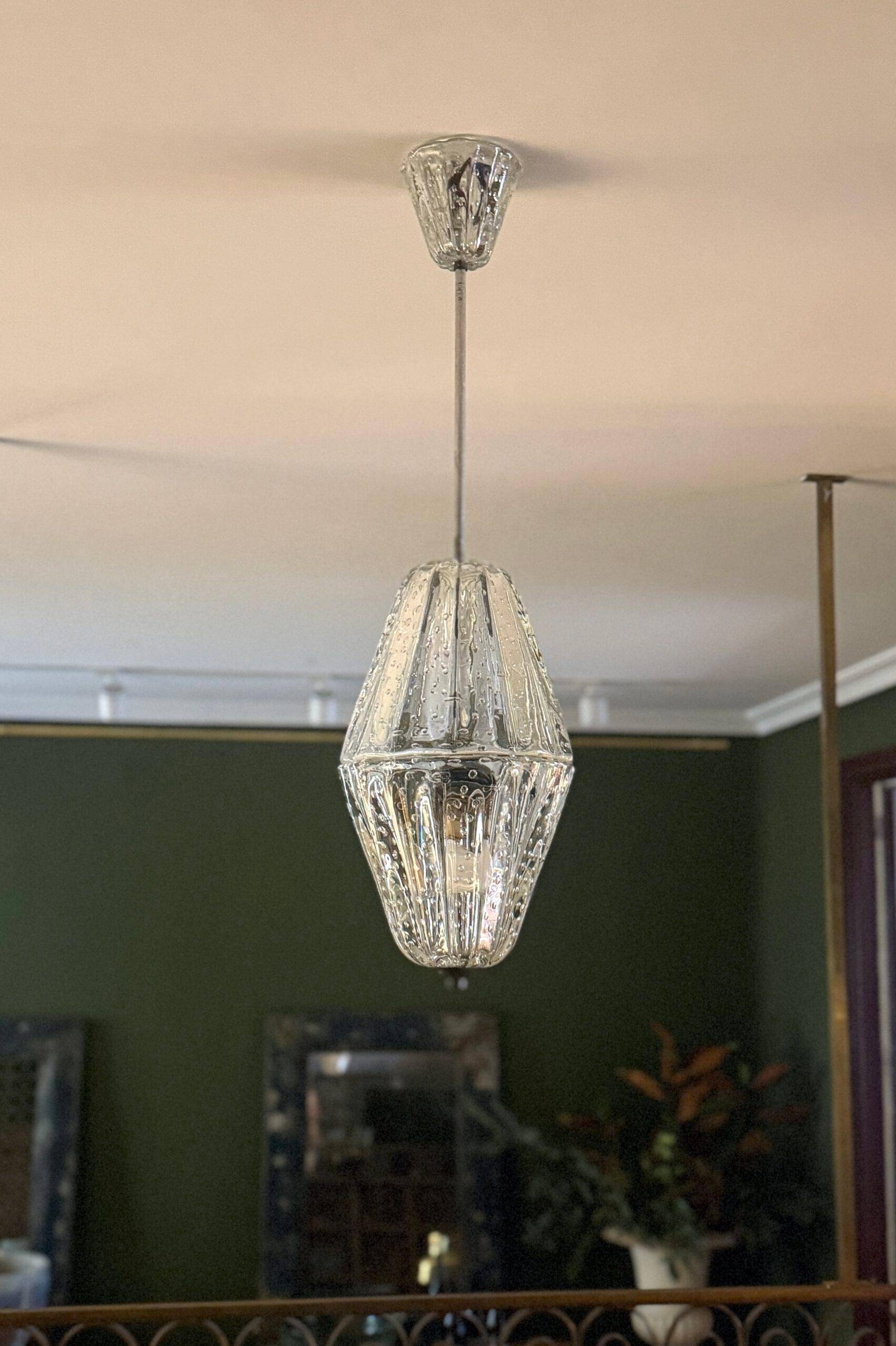 Lampe de plafond Murano des années 1960