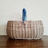 Antique rattan basket