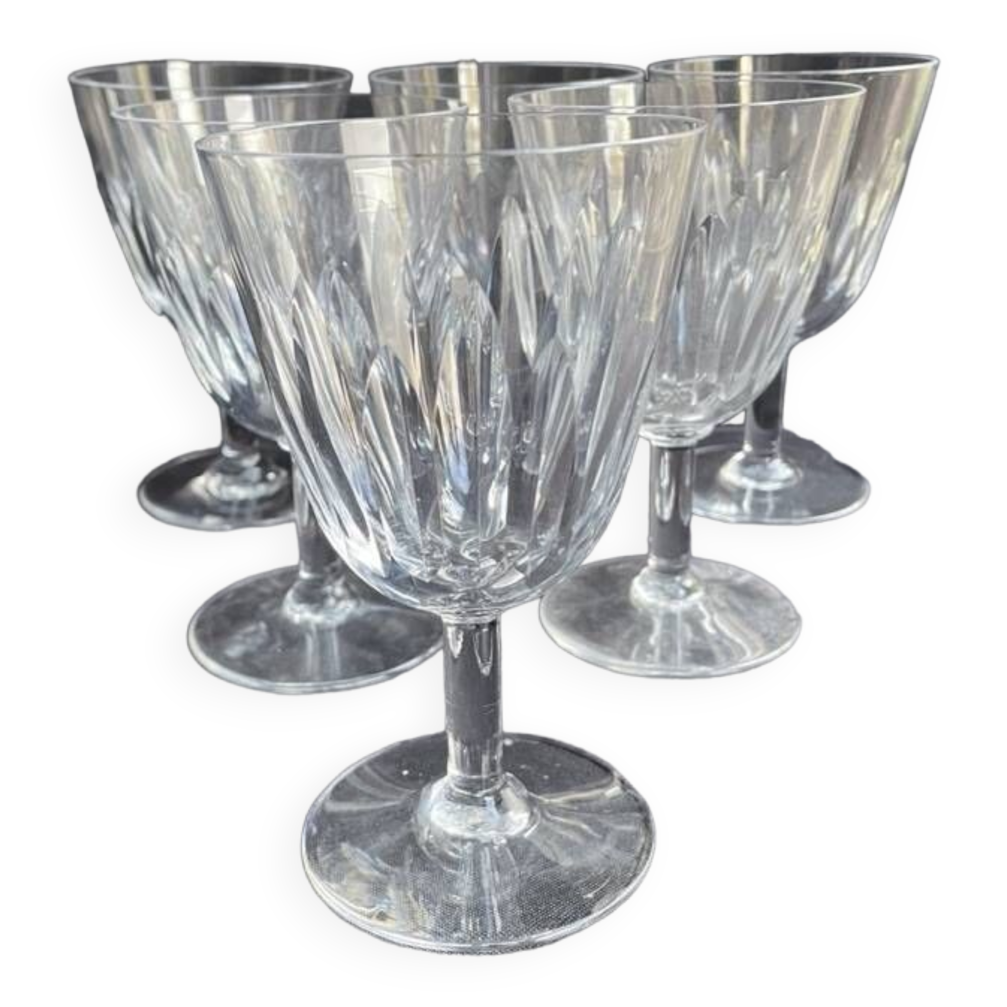 6 verres à eau baccarat service casino