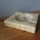 Marble or alabaster ashtray