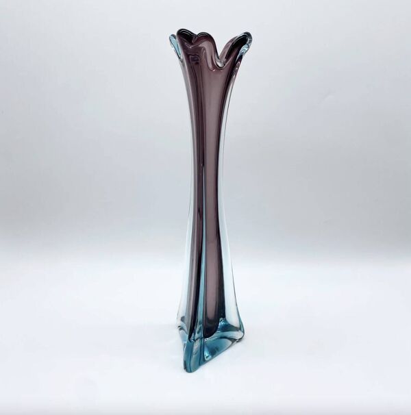 Vase aubergine XXL / « Sommerso » — Italie, 1960/70s