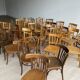 50 vintage restaurant café chairs mismatched curved wood from the 50s-60s