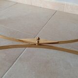 Neoclassical marble and brass coffee table 50s/60s