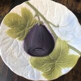 Assiette a dessert en barbotine