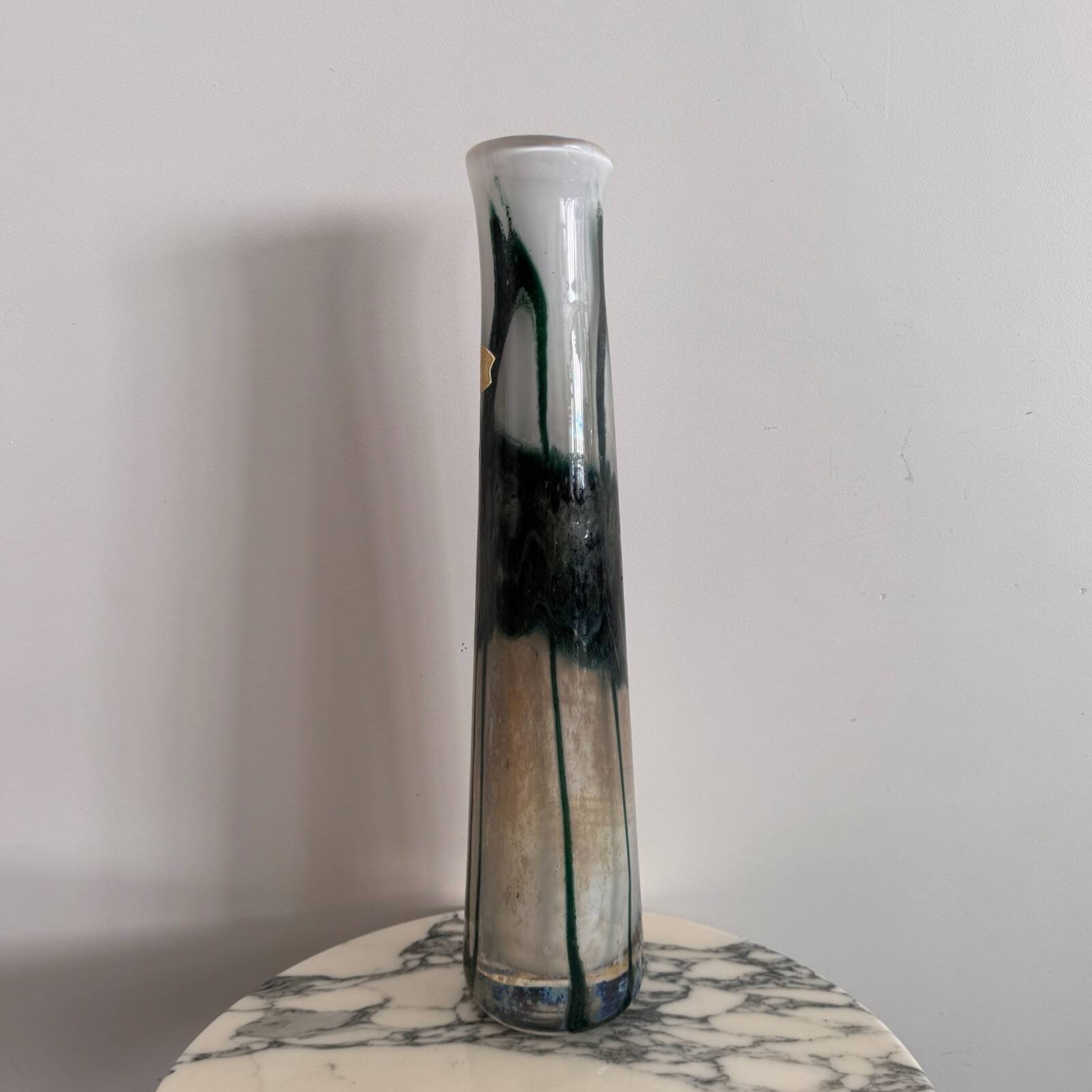 Multi-layered glass vase by Val-Saint-Lambert 20th century