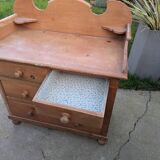 Chest of drawers from the 1980s in wood, very good condition