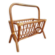 Vintage rattan magazine rack