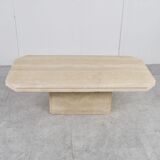 Vintage travertine coffee table, 1970s
