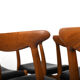 Lot de 6 chaises Hans J. Wegner W2 C.M.Madsen années 1950