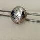 Vintage chrome wall coat rack from the 70s