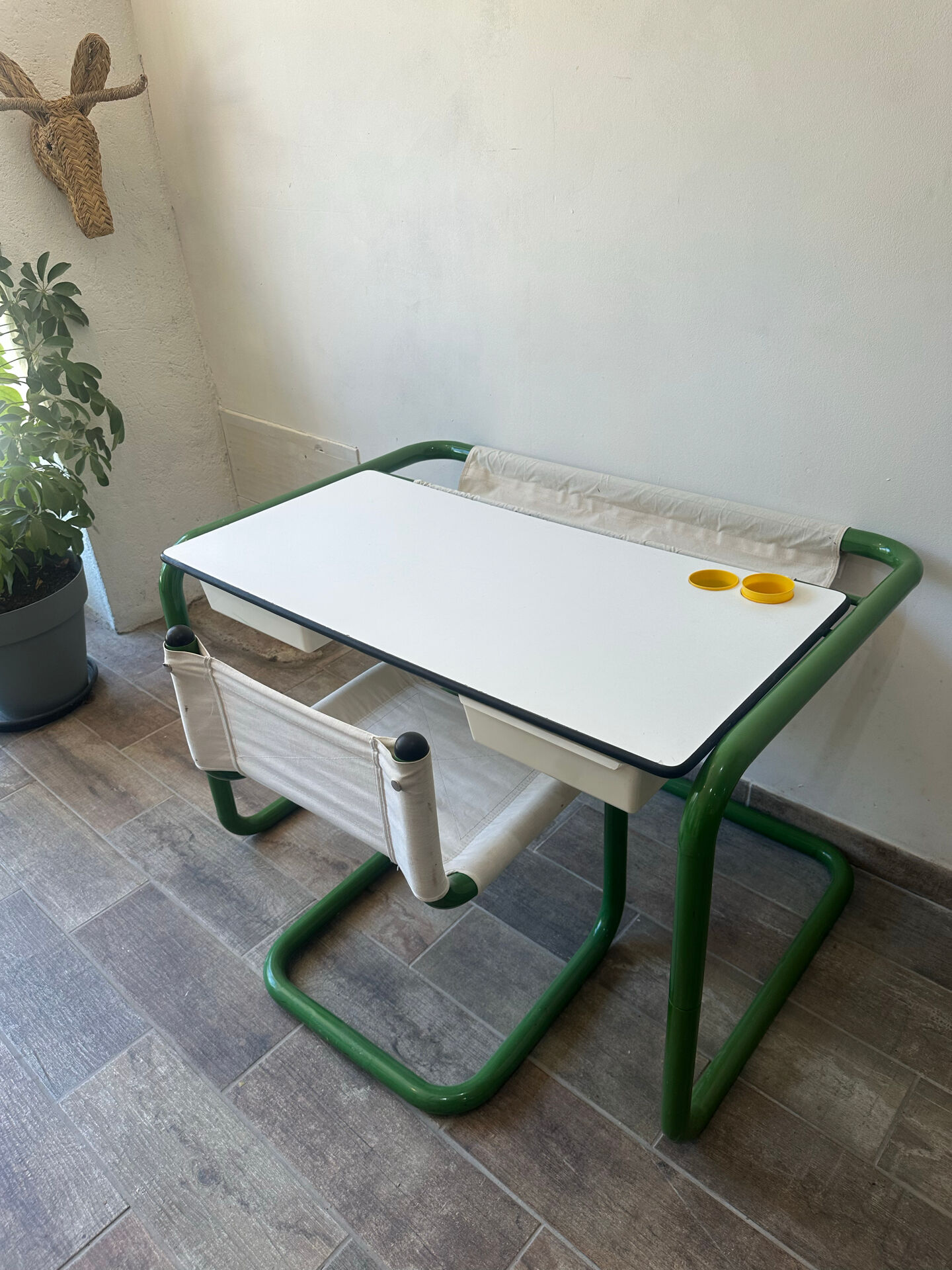 Bureau et chaise Marc Berthier 70s