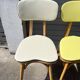 Suite 5 chaises bistrot chêne claire vernis (baumann) pied compas