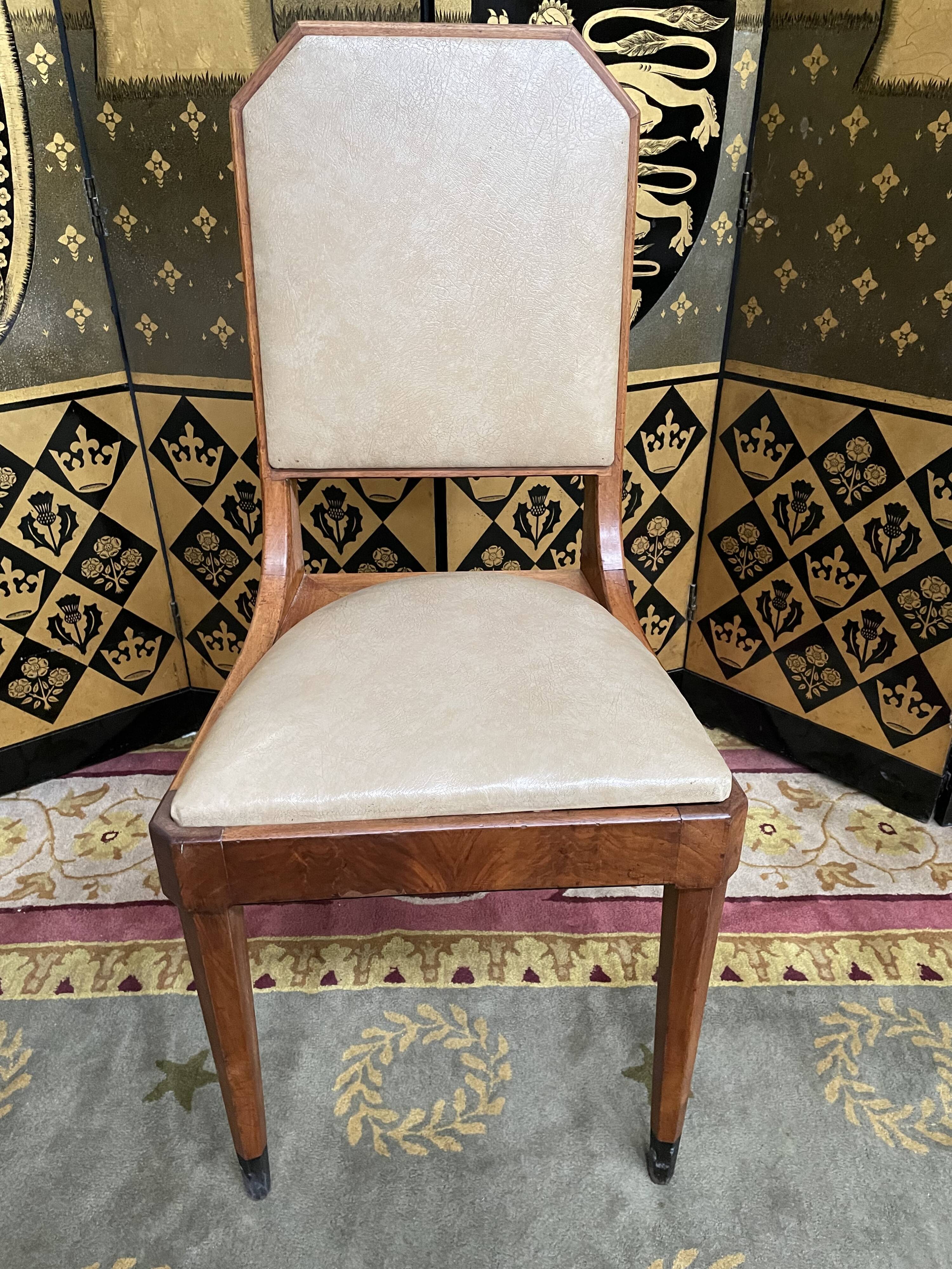 Suite of 6 restored Art Deco period chairs